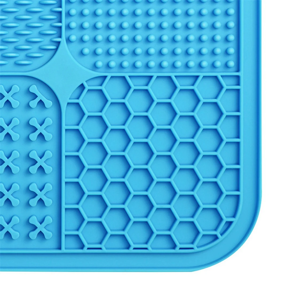 2 x pet licking pad-Blue