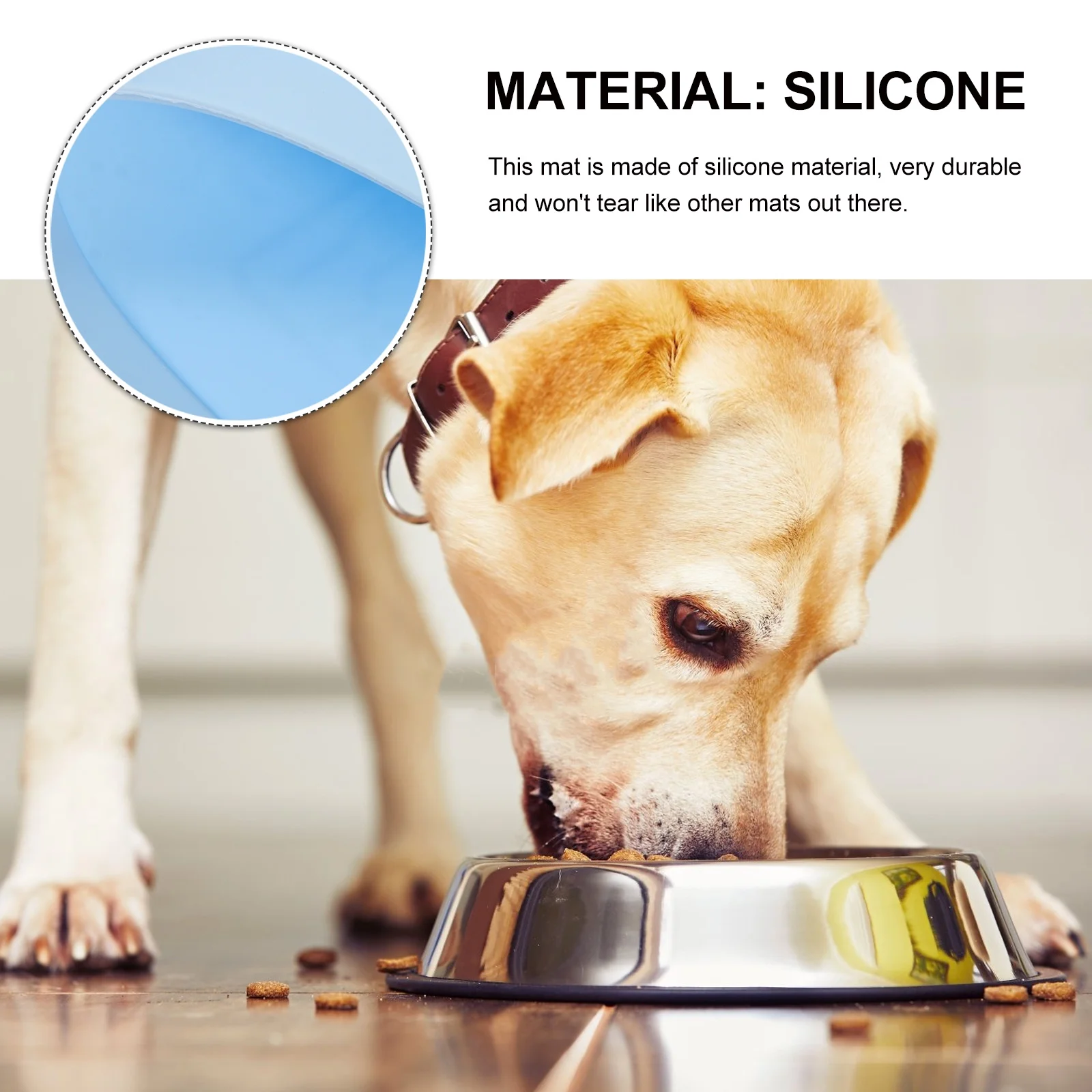 Cat Bowl Animal Food Mat Silicone Pet Placemat Feeding Child