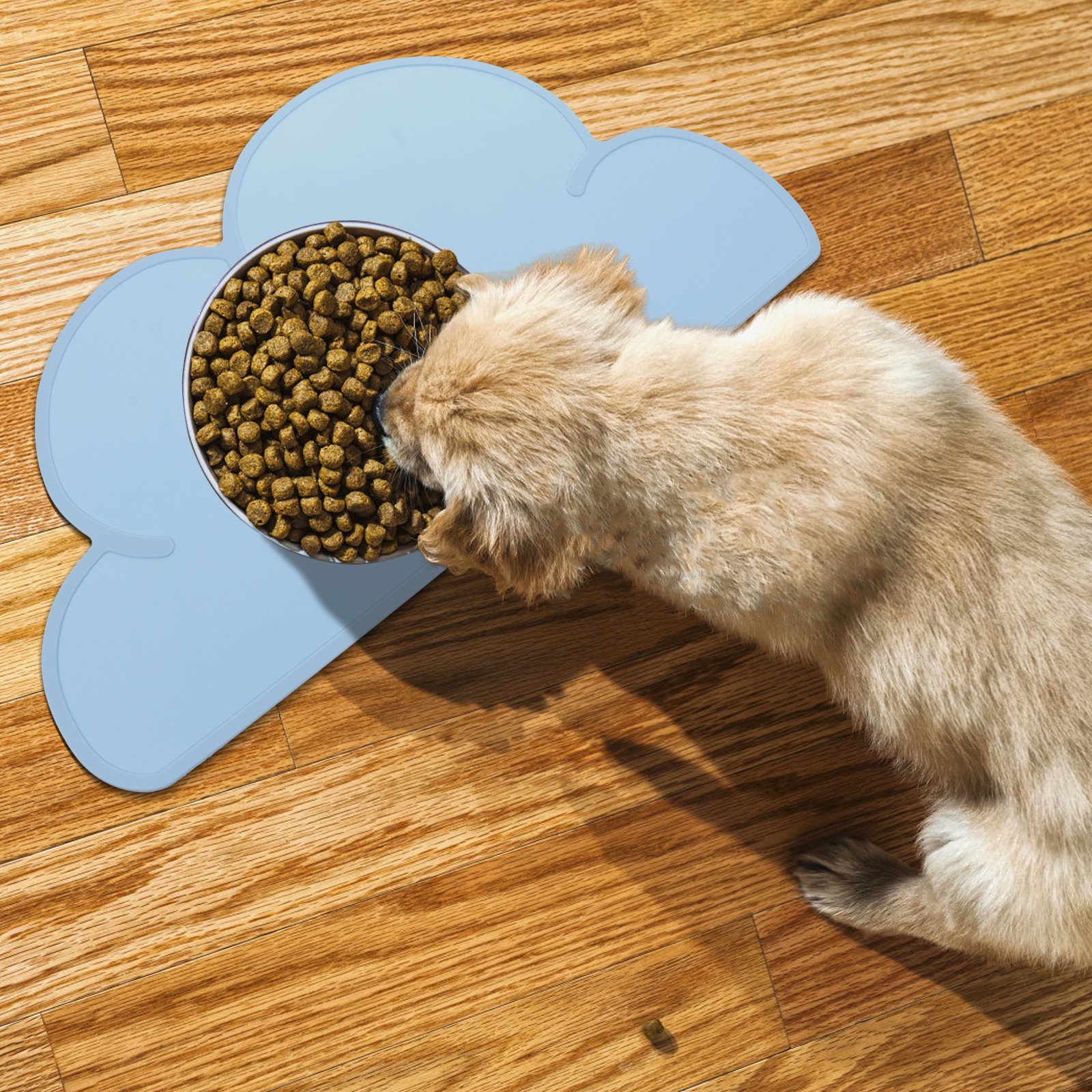 Cat Bowl Animal Food Mat Silicone Pet Placemat Feeding Child