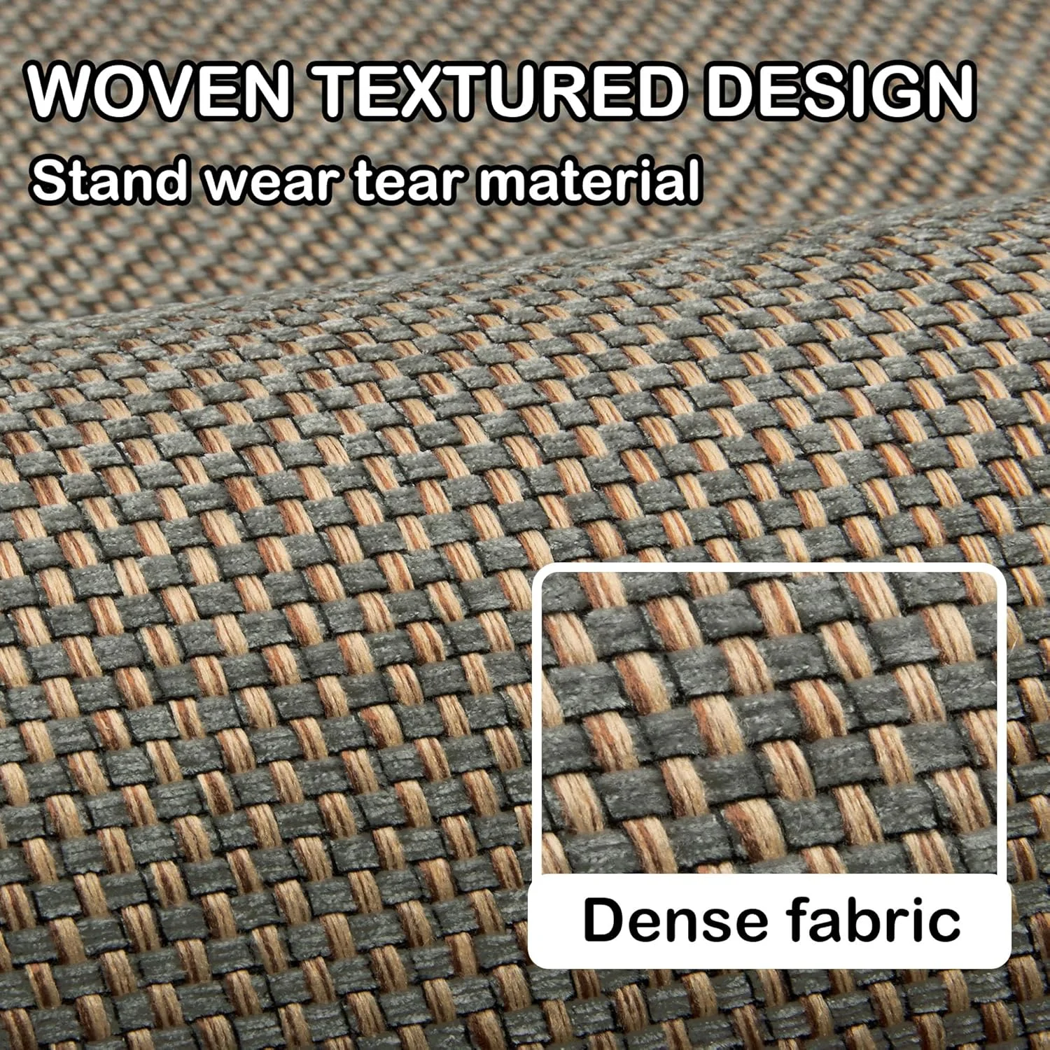 Kitchen Mats for Floor Cushioned Anti-Fatigue Kitchen Floor Mat Non Slip Kitchen Rugs for Floor Absorbent Foam Comfort Standing Mat for Front of Sink, Office, Laundry(Grey/Green, 17.3"x47")