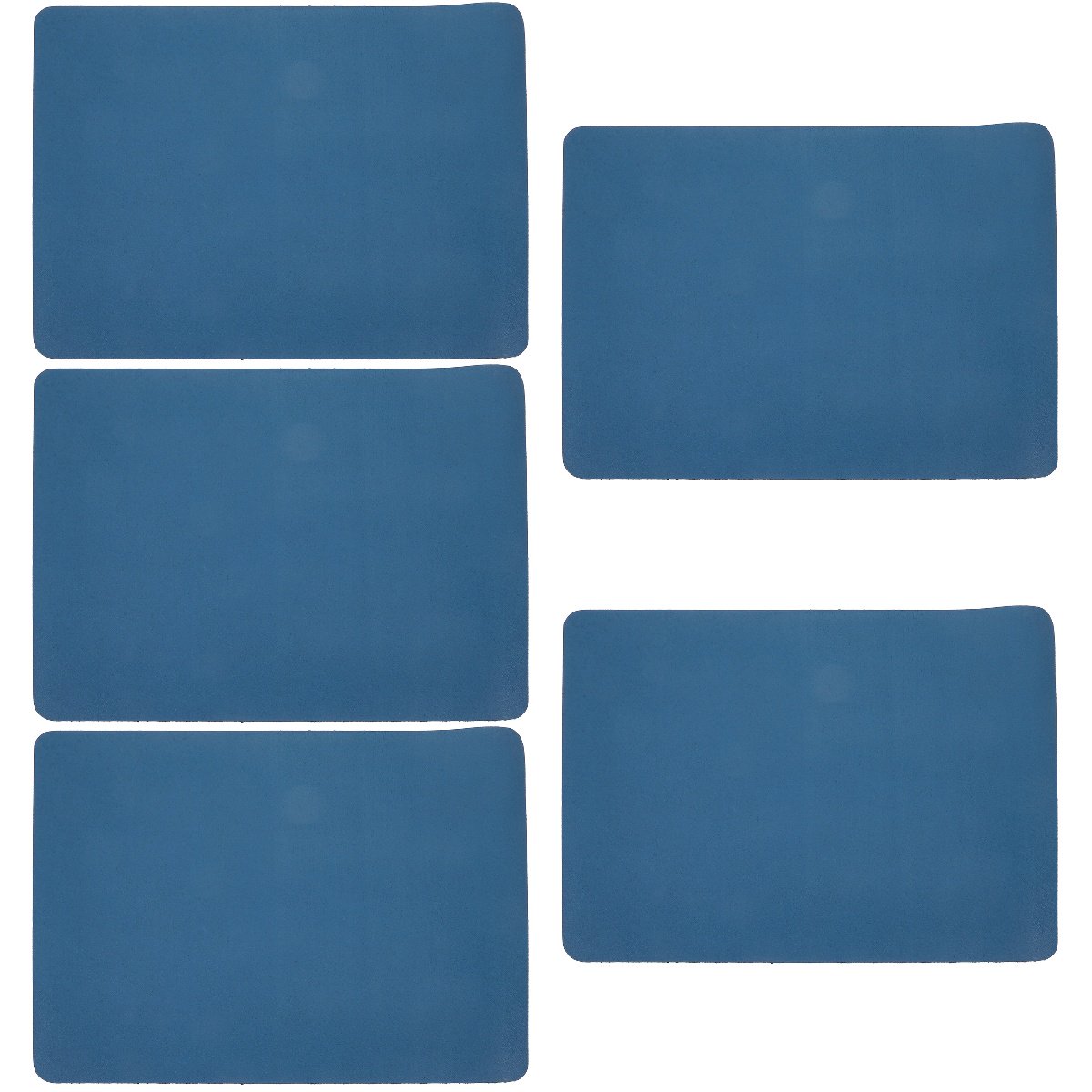 Set of 5 Large Breed Dog Water Bowls with Pet Feeding Mats 40x30x0.4 cm for Dogs