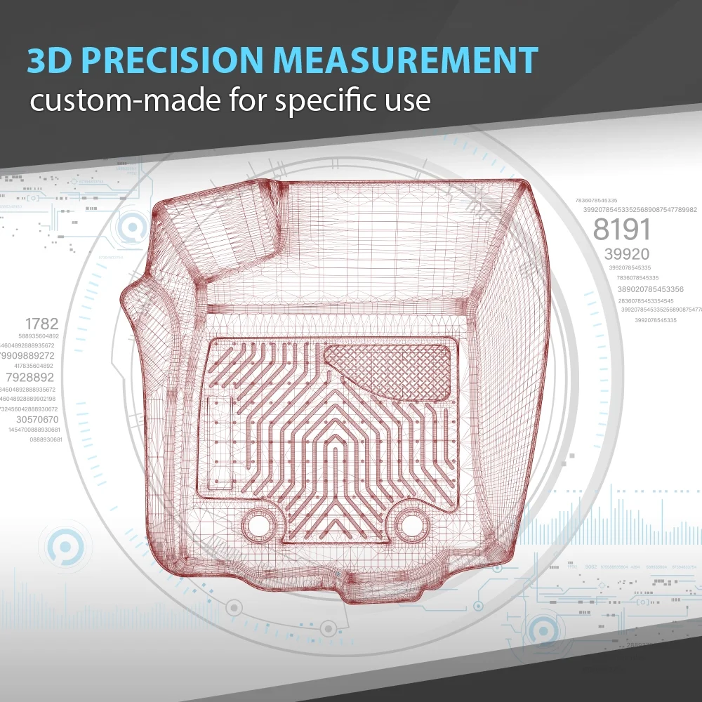 3pcs All Weather Floor Mats Set TPE Liners Fit For 2019-2024 Acura RDX