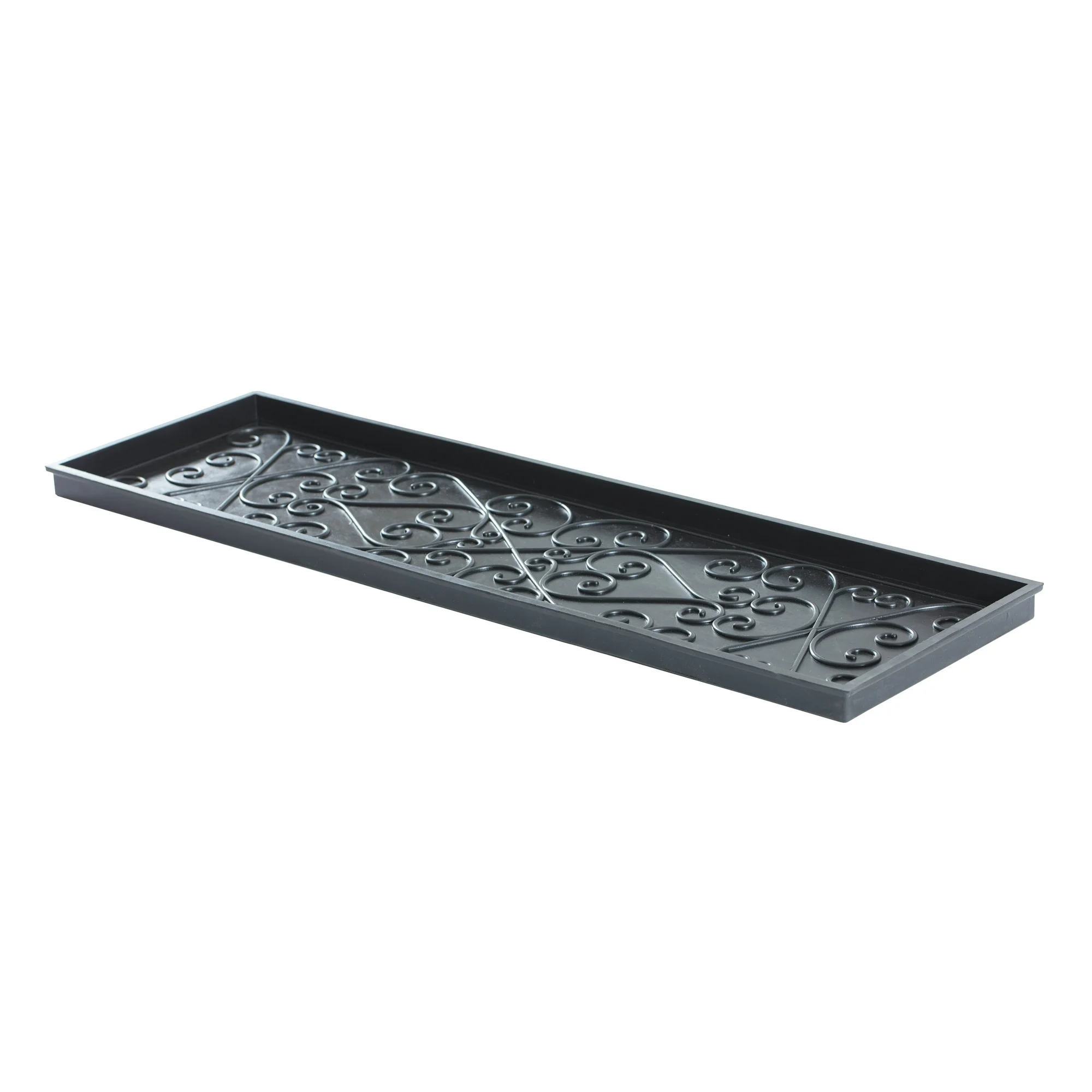 Natural & Recycled Rubber Boot Tray with Trellis Coir and Rubber Insert