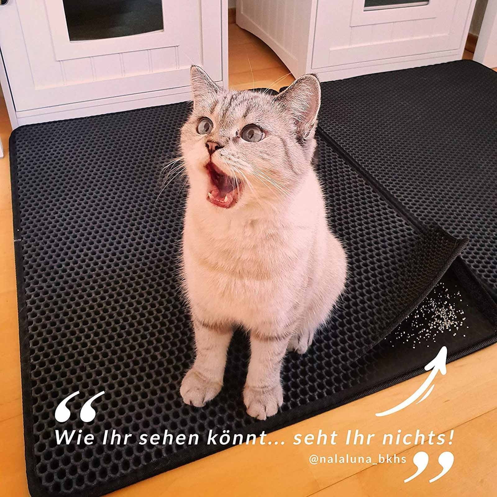 Pet Supplies Double-Layer Honeycomb Feeding Mat Placemat Litter Mat