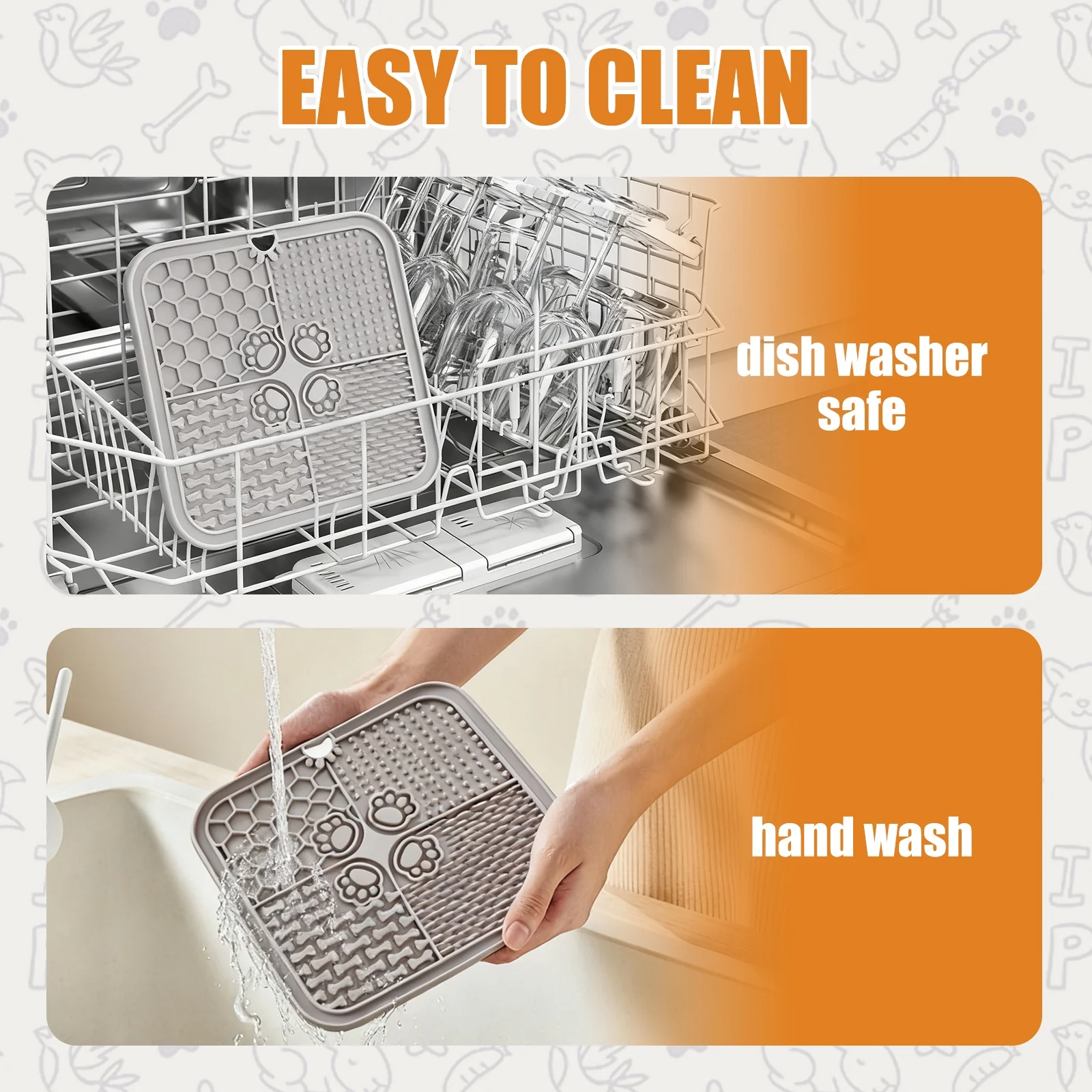 Food grade pet supplies silicone cat and dog licking mat slow food mat pet suction cup licking mat slow food mat