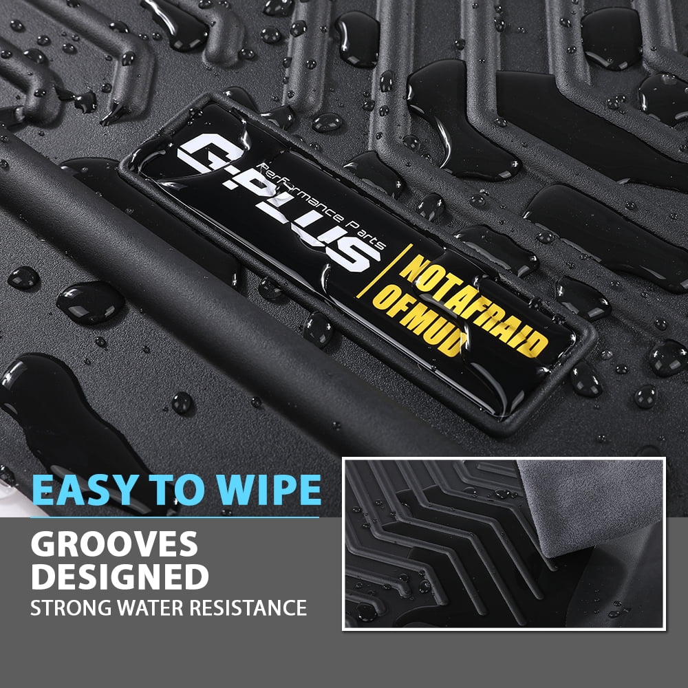 3pcs All Weather Floor Mats Set TPE Liners Fit For 2019-2024 Acura RDX