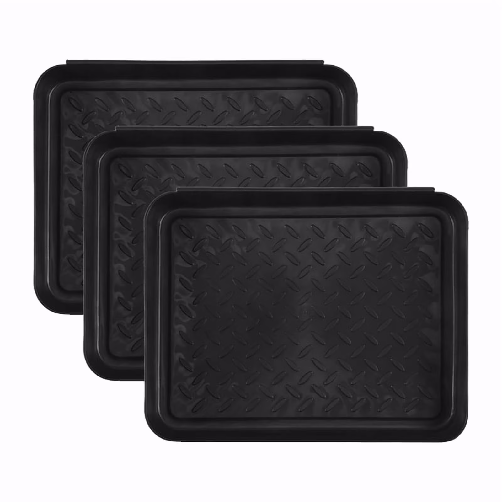 3PCS Boot Tray Heavy Duty Shoe Mat Trays,Storage Tray,Dog Bowl or Cat Bowl Mats Trap Mud ma115
