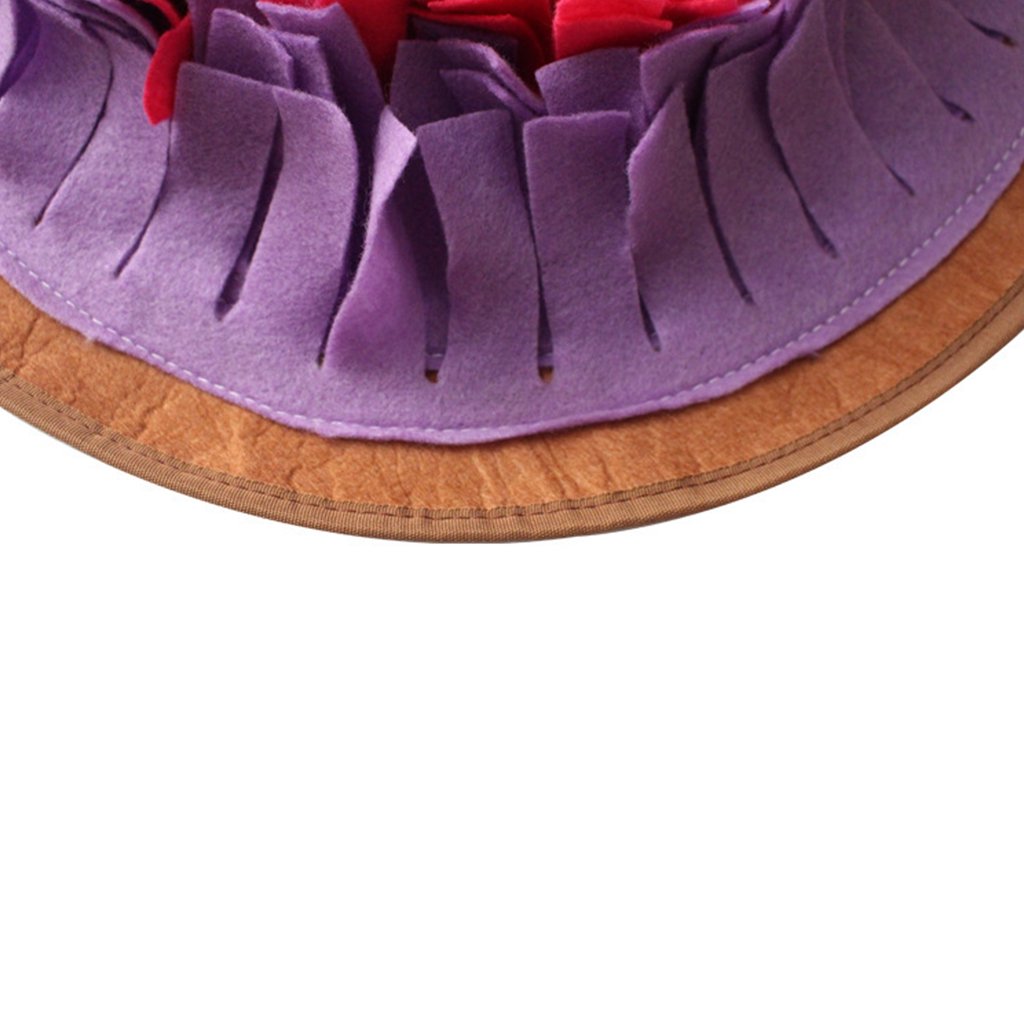 Snuffle Mat for Dogs Feeding Pad Interactive Puppy Puzzle Toy Treats Training Round Mats Relieving Stress & Anxiety