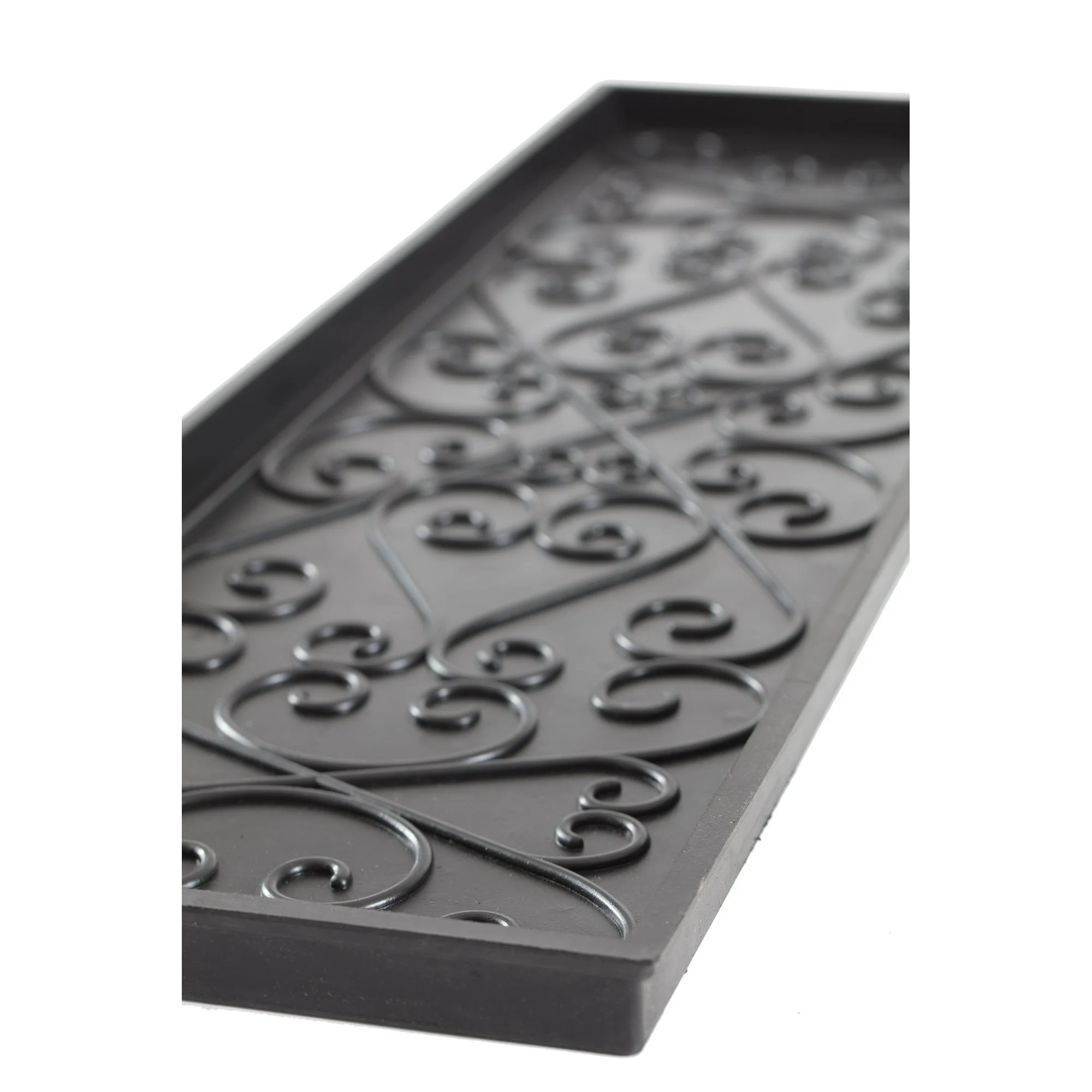 Natural & Recycled Rubber Boot Tray with Trellis Coir and Rubber Insert