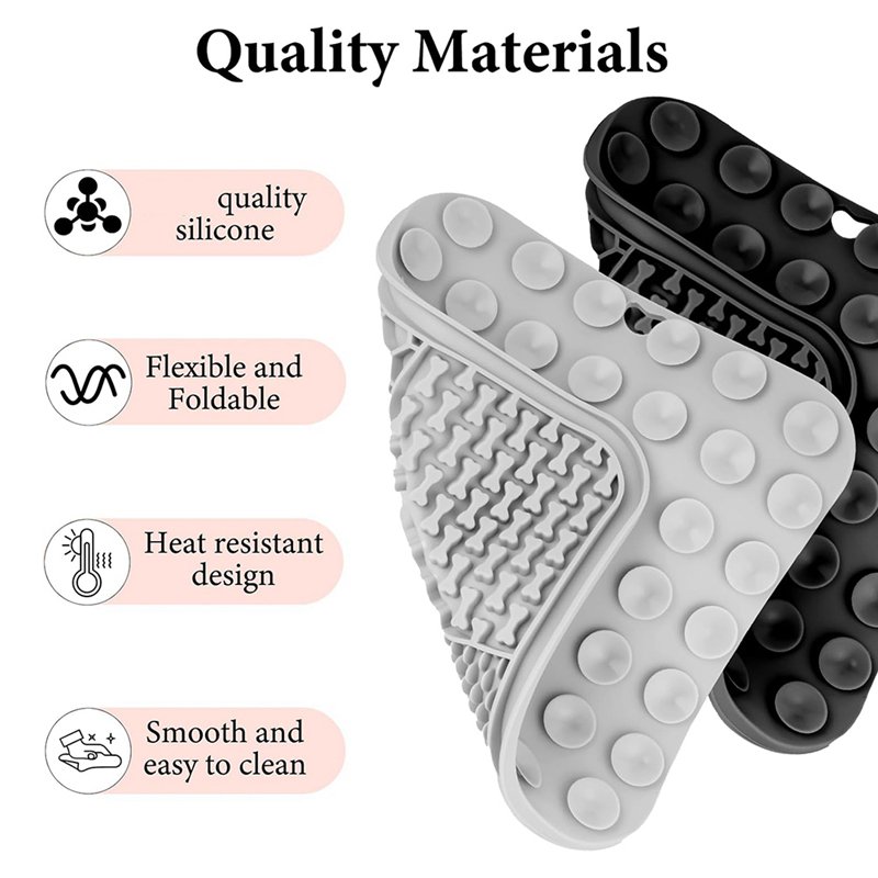 2 x mats 2 x scrapers-Grey & Black