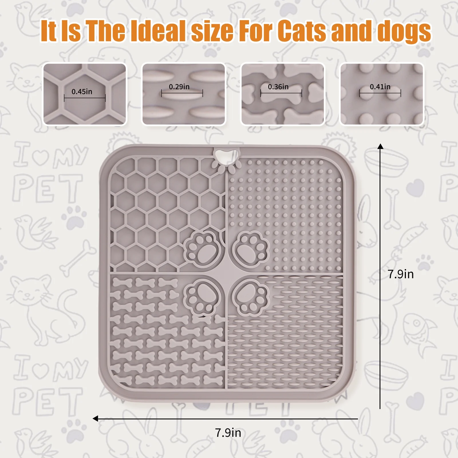 Food grade pet supplies silicone cat and dog licking mat slow food mat pet suction cup licking mat slow food mat