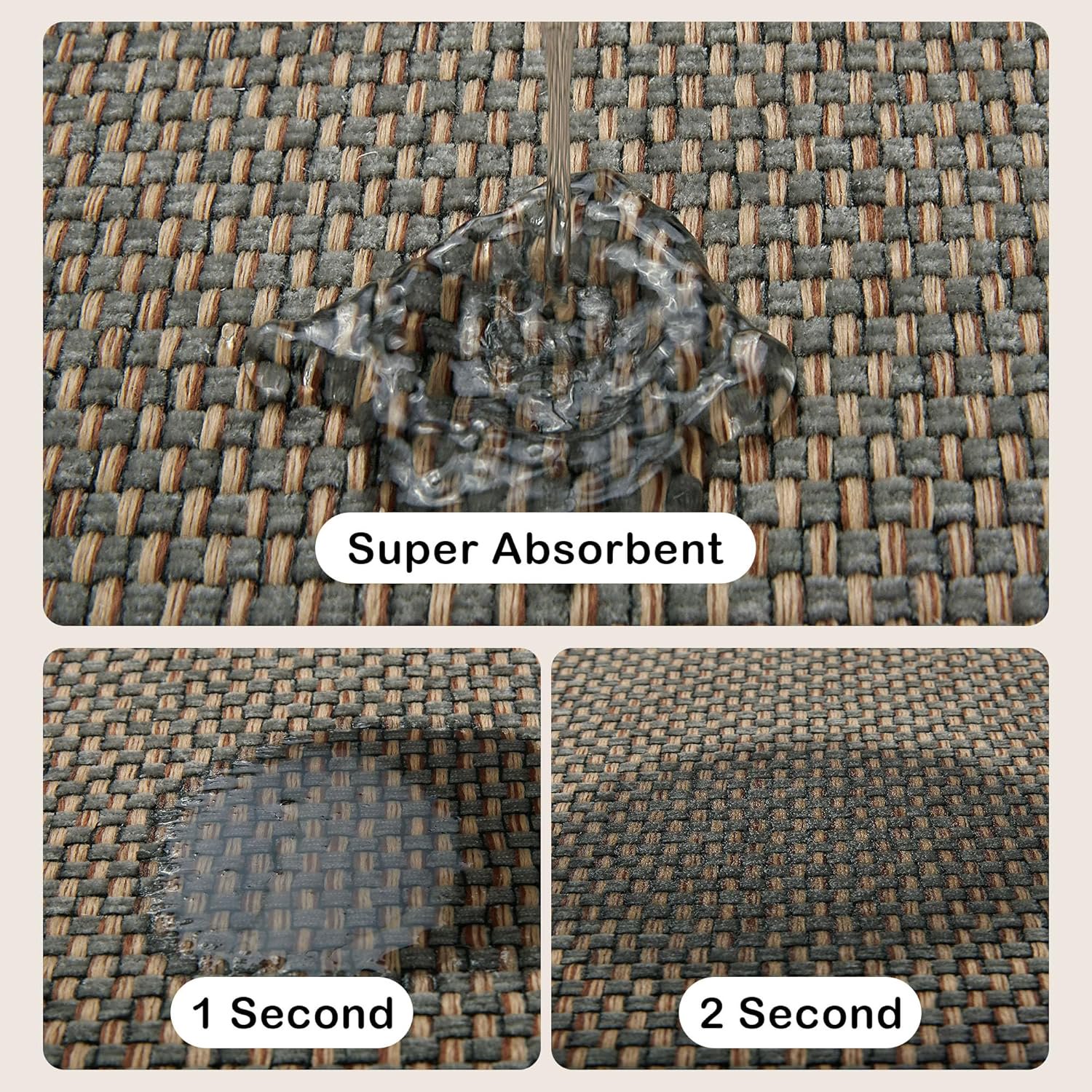 Kitchen Mats for Floor Cushioned Anti-Fatigue Kitchen Floor Mat Non Slip Kitchen Rugs for Floor Absorbent Foam Comfort Standing Mat for Front of Sink, Office, Laundry(Grey/Green, 17.3"x47")