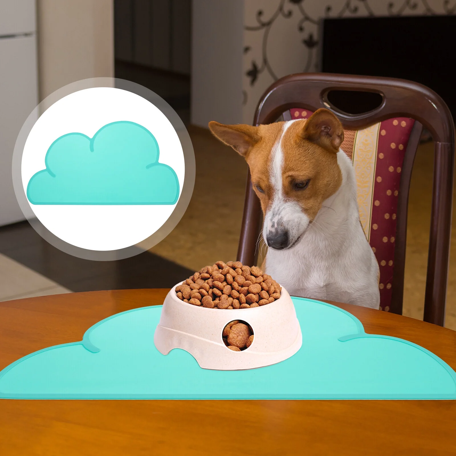 Set of 3 Puppy Dogs Silicone Pet Placemat Food Dining Child