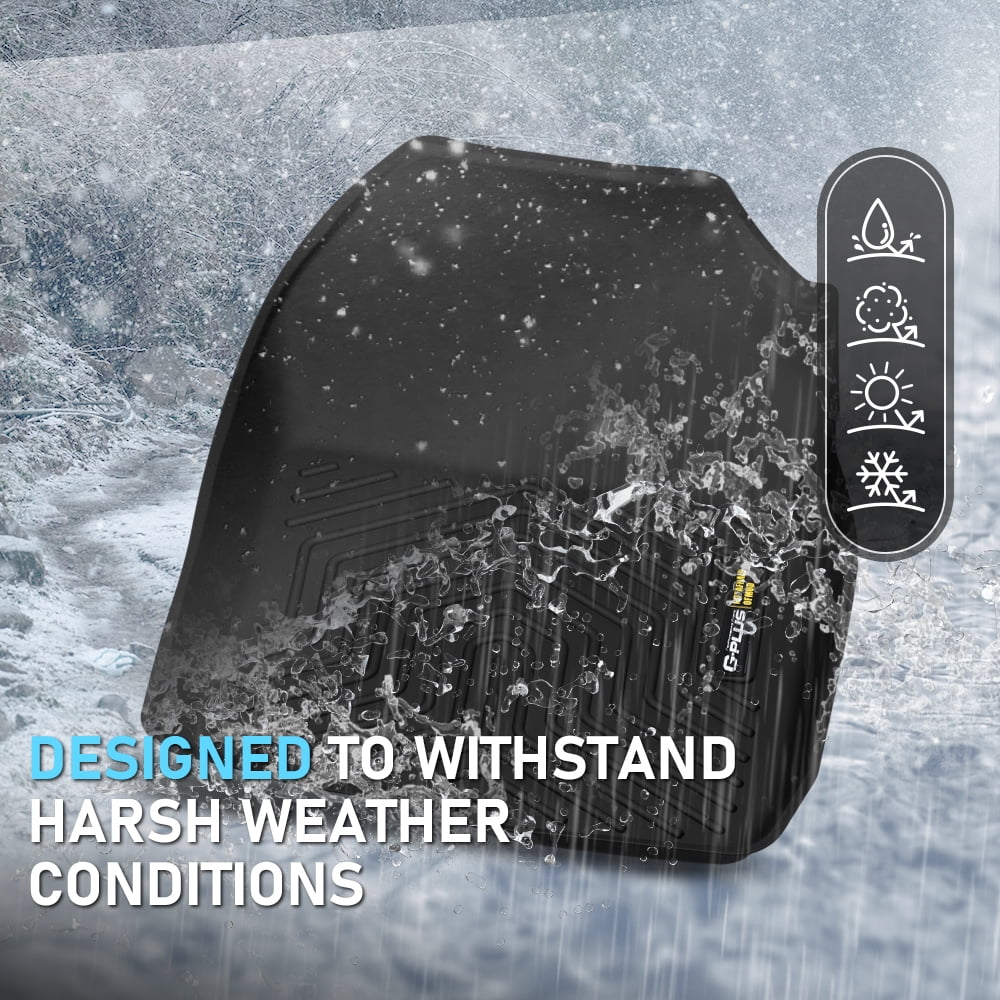 3pcs All Weather Floor Mats Set TPE Liners Fit For 2019-2024 Acura RDX