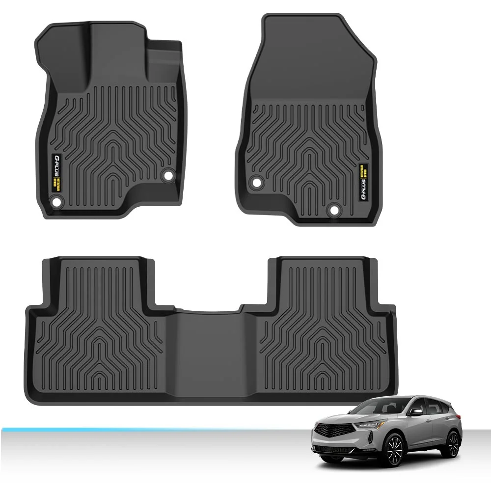 3pcs All Weather Floor Mats Set TPE Liners Fit For 2019-2024 Acura RDX