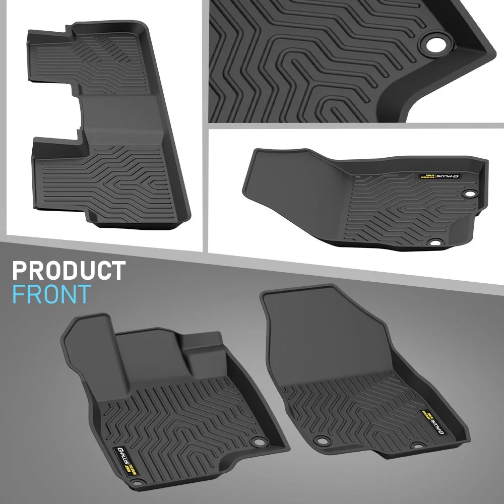 3pcs All Weather Floor Mats Set TPE Liners Fit For 2019-2024 Acura RDX