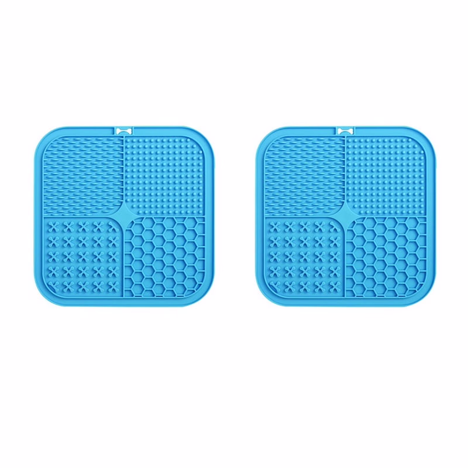 2 x pet licking pad-Blue