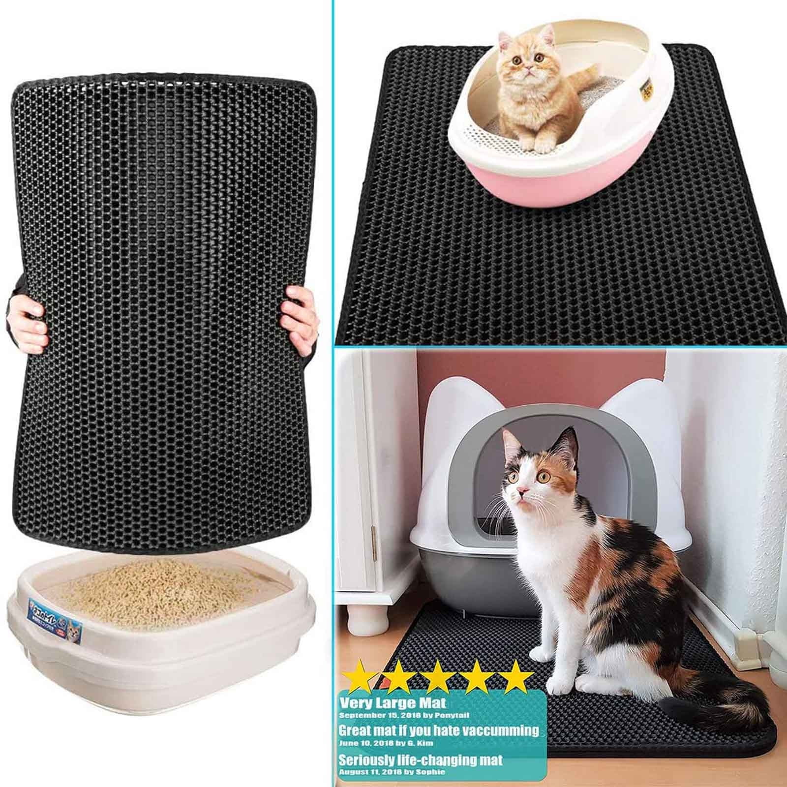 Pet Supplies Double-Layer Honeycomb Feeding Mat Placemat Litter Mat