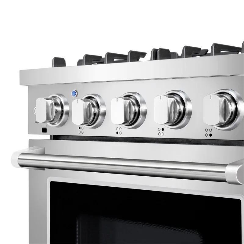 24 in. Freestanding Gas Range with 3.73 cu. ft. Capacity Oven in Stainless Steel