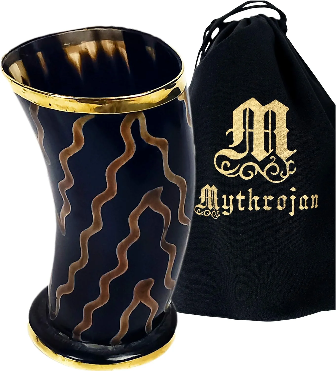 Drinking Horn Shot Glass Authentic Medieval Inspired Viking Wine/Mead 250 ML – Polished Finish