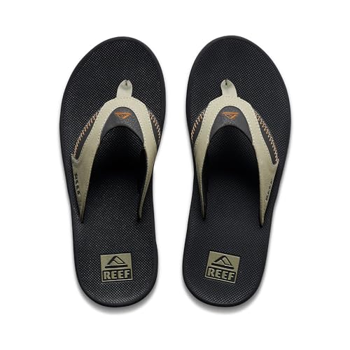 REEF Fanning Men's Bottle Opener Flip Flop, Arch Support, Durable Outsole, Water Friendly