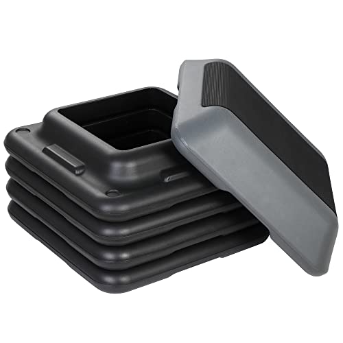 Smartxchoices 16 Inch Adjustable Aerobic Stepper Exercise Workout Step Platform Bench with 4 Risers 4