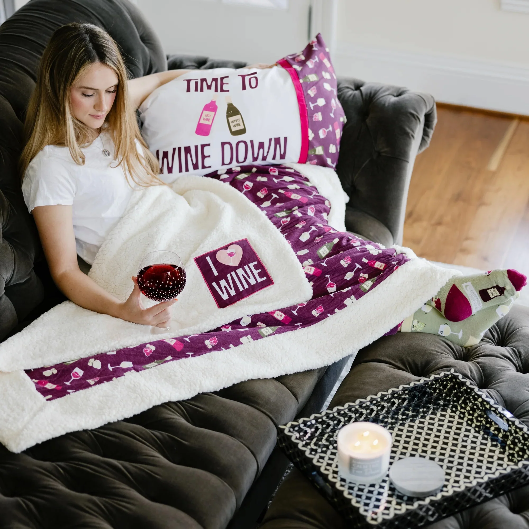 Wine Down 20 x 26 Pillowcase