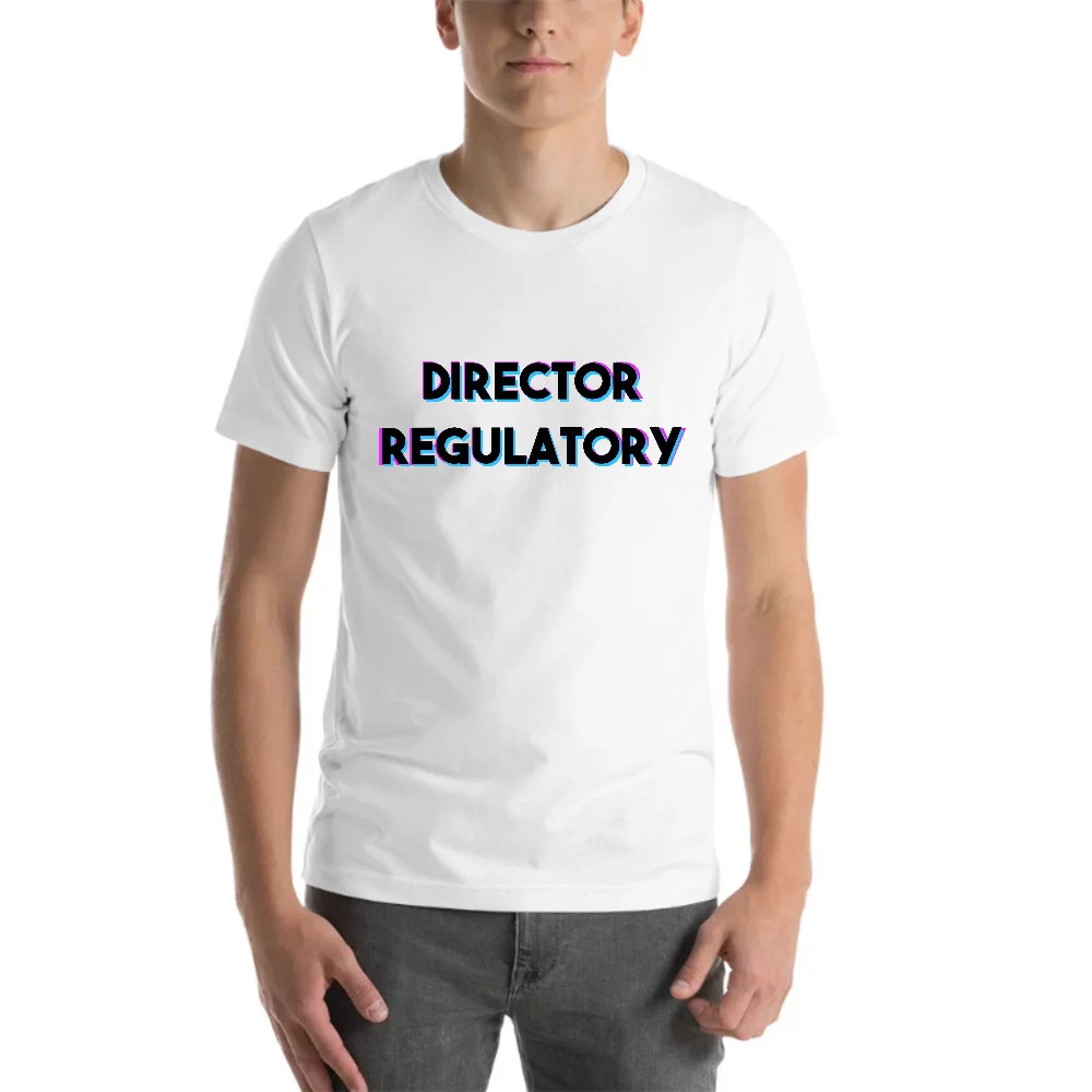 L Tri Color Director Regulatory Short Sleeve Cotton T-Shirt By Undefined Gifts