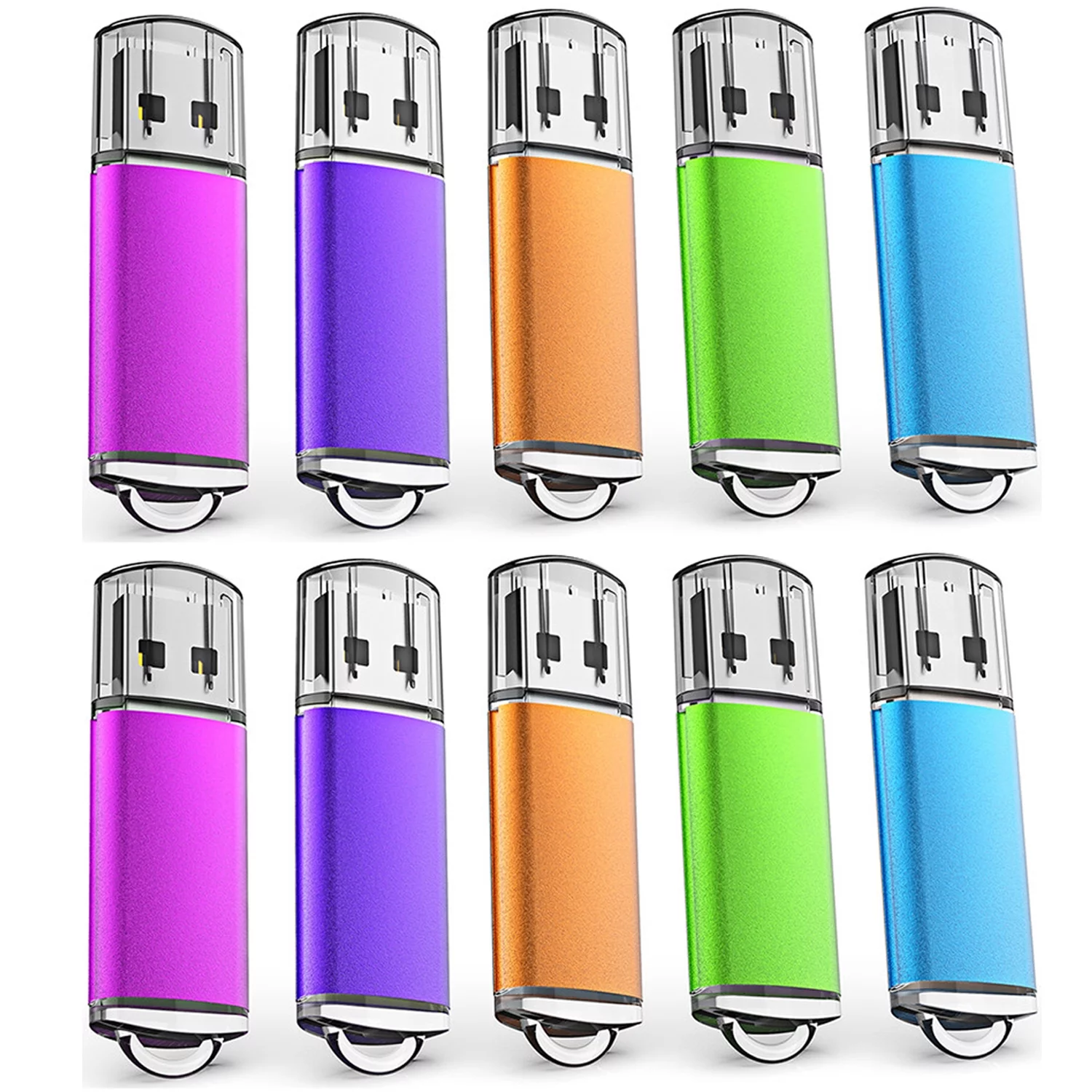 KOOTION 32GB USB Flash Drive 10 Pack Thumb Drives Bulk Memory Stick for Backup Data Storage Laptop PC