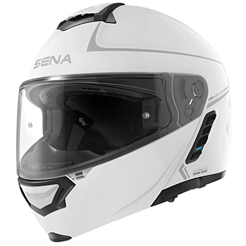 Sena Impulse DOT Flip Up Modular Bluetooth Helmet w/Sound by Harman Kardon Dual Visor Helmet with Integrated Mesh Intercom System / MP3 / Voice Dial (Matte Black, Large)