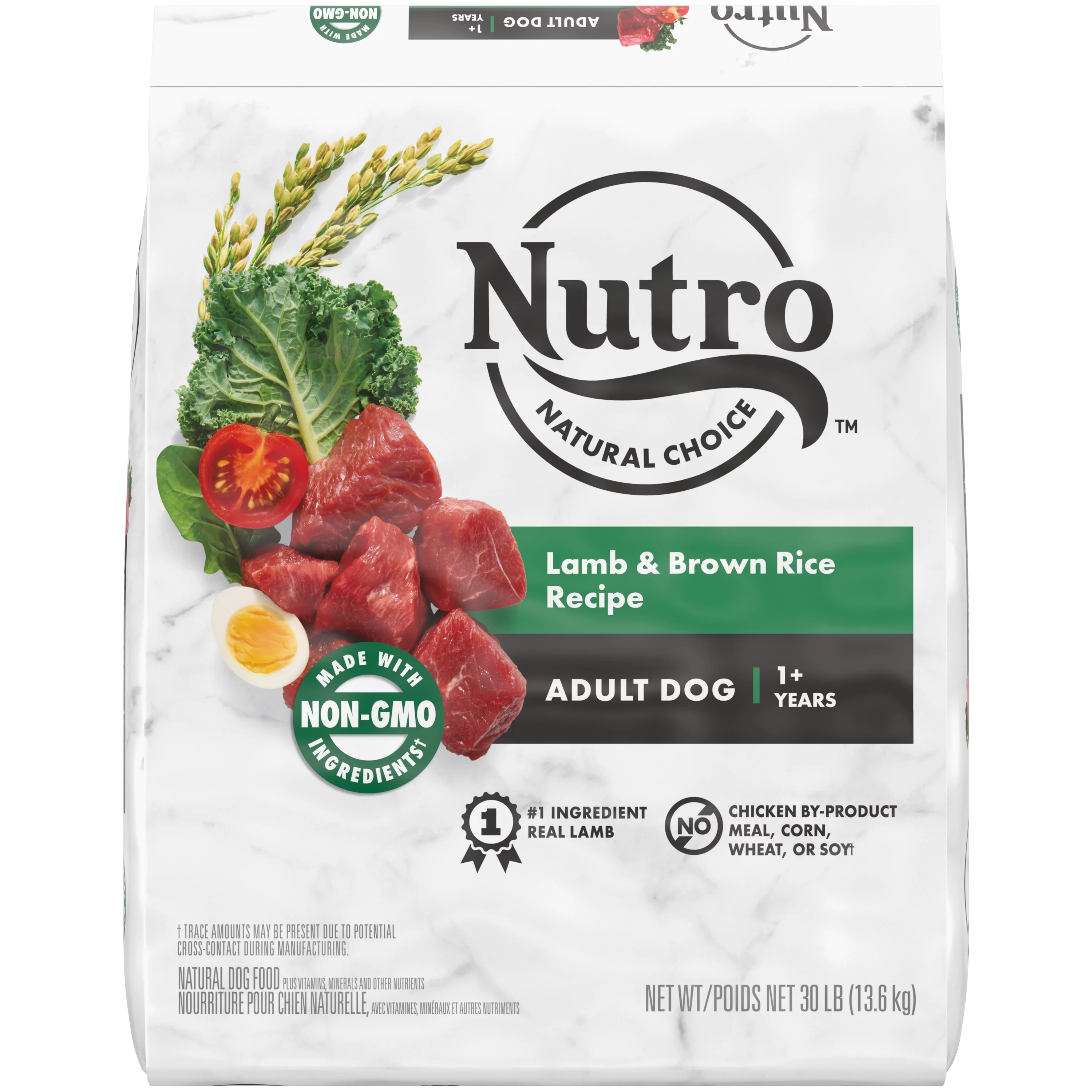 Nutro Natural Choice Lamb and Brown Rice Recipe Dry Dog Food, 30 lb Bag