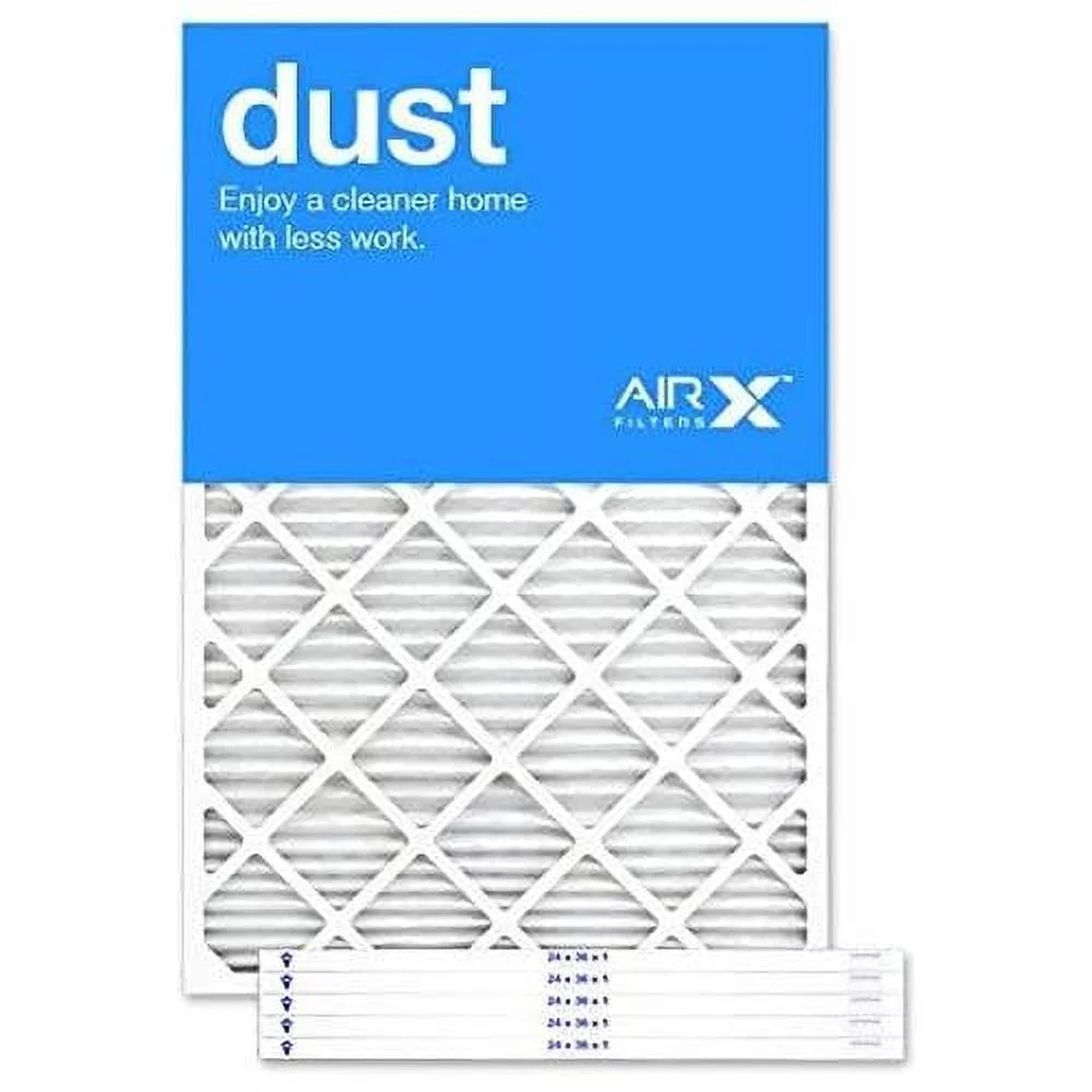 Dust 24X36x1 Air Filter MERV 8  Furne Pleated Air Filter Replement Box Of 6, Made In The