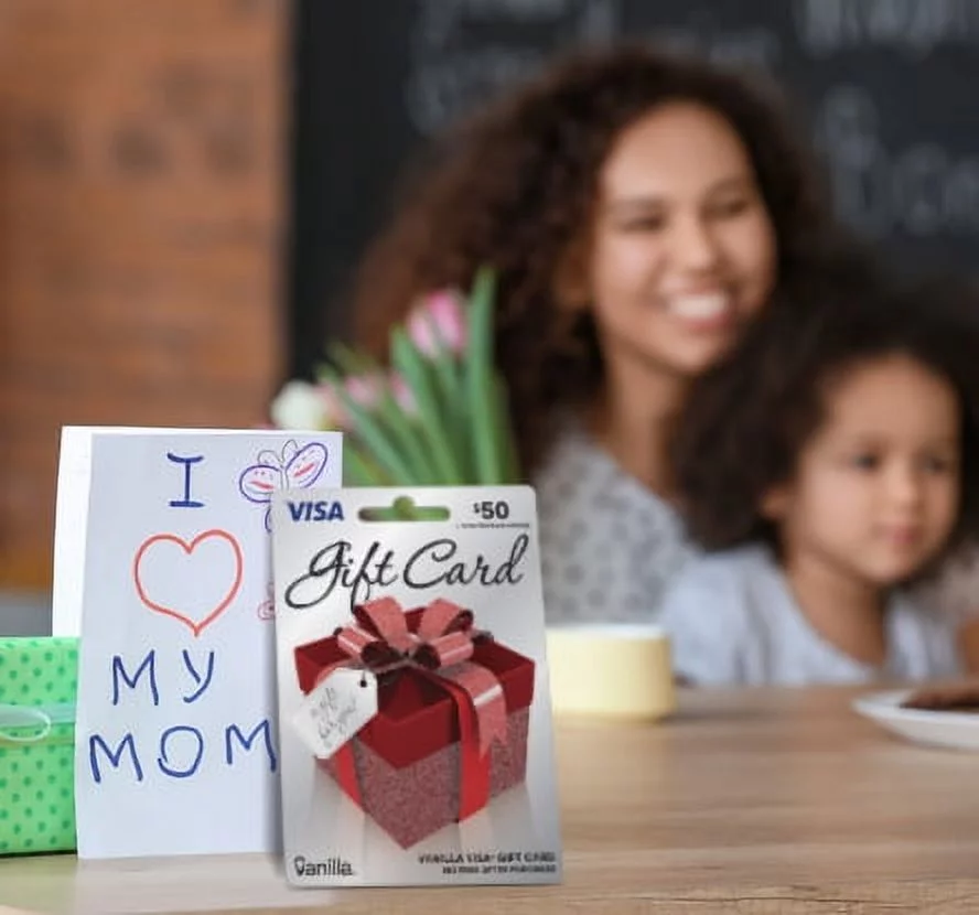 $100 Vanilla Visa Shiny Bow Gift Card