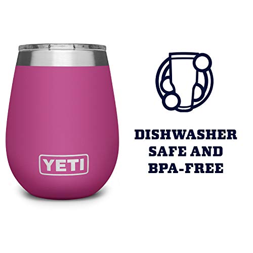 YETI Rambler 10 oz Wine Tumbler, Vacuum Insulated, Stainless Steel with MagSlider Lid, Navy