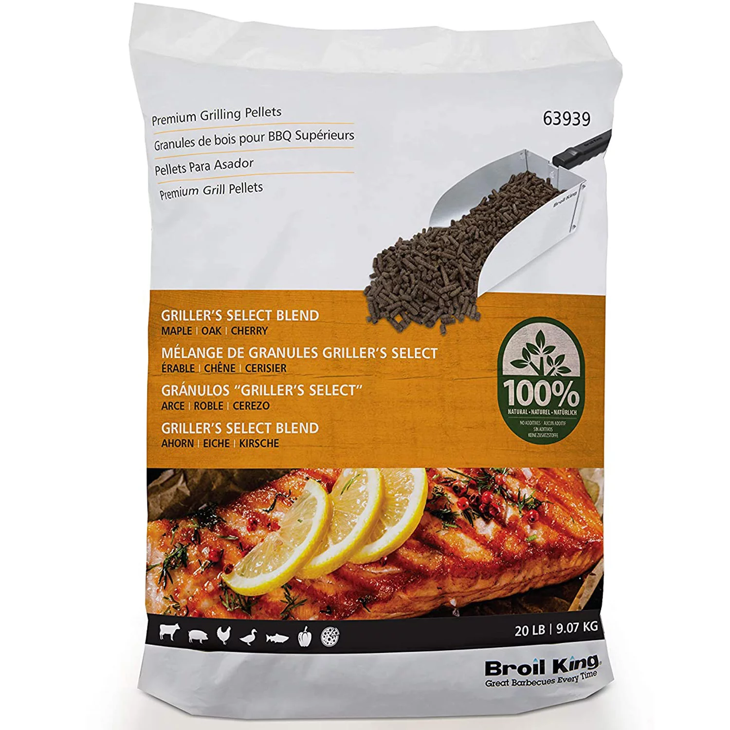 Broil King Griller's Select Blend Hardwood Grilling Pellets - 20 LB Bag (63939)