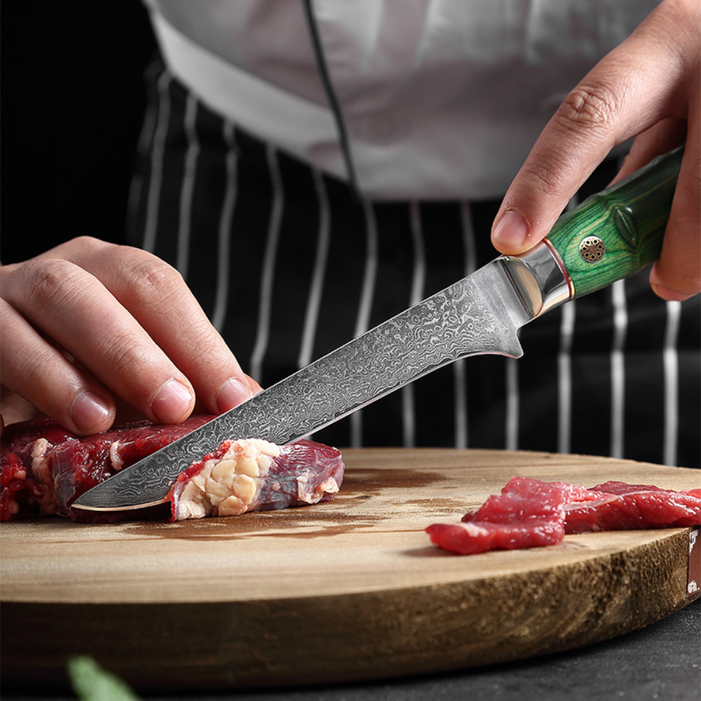 Damascus Steel Boning and Fillet Knife - 5.5-inch
