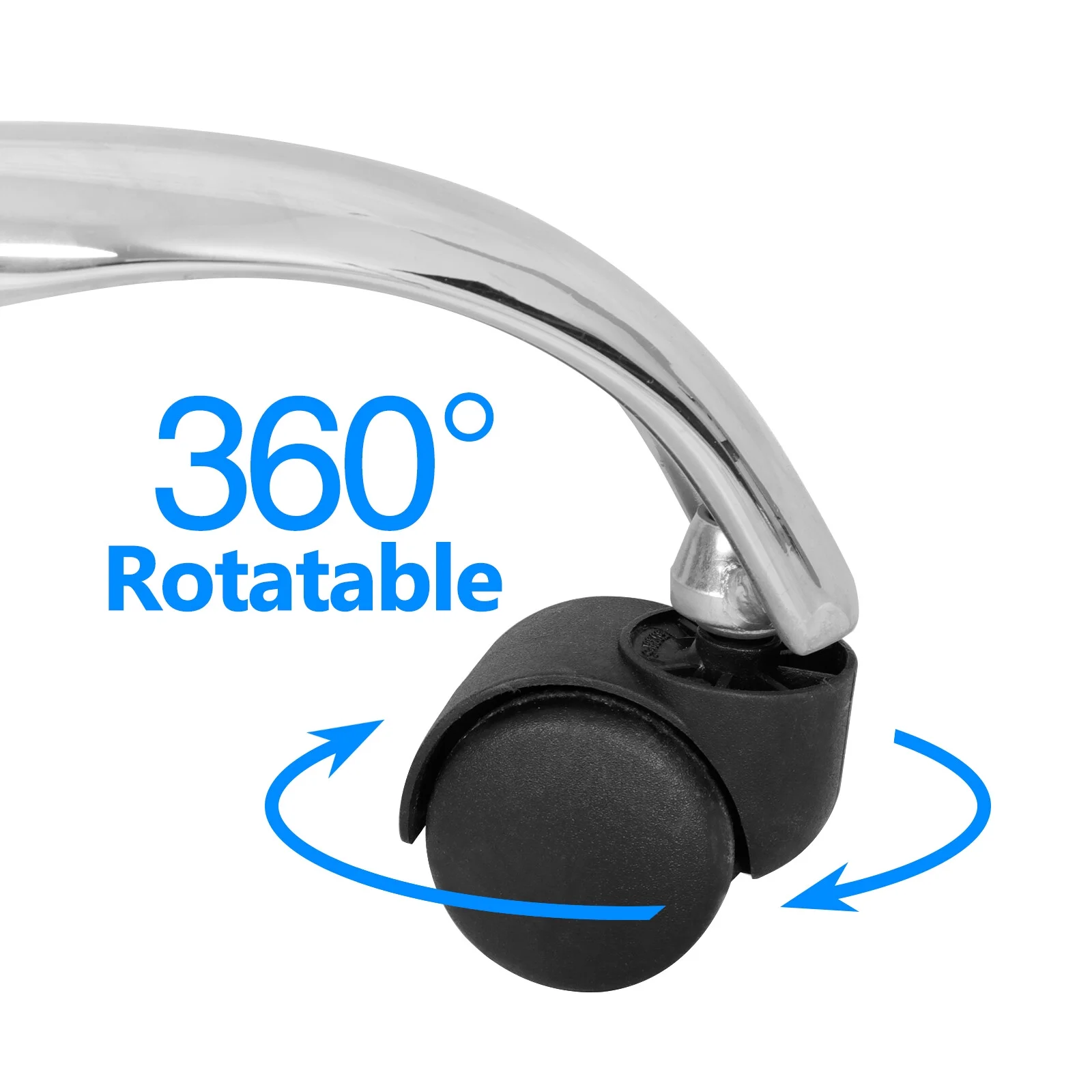 ZENSTYLE Swivel Medical Salon Massage Stool Rolling Chair W/Backrest Seat Dia. 15.74''