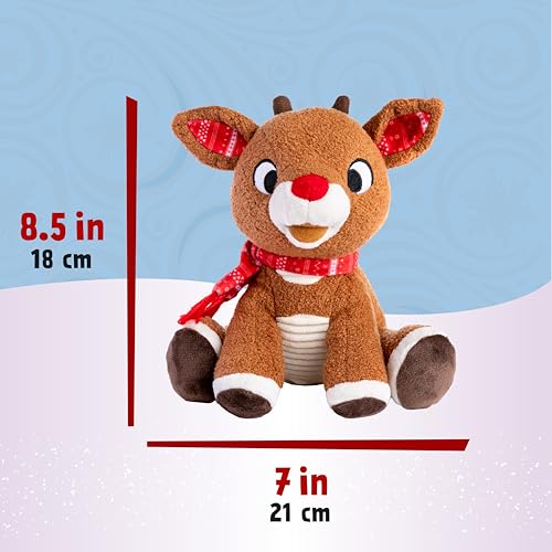 KIDS PREFERRED Rudolph the Red - Nosed Reindeer - Stuffed Animal Plush Toy 8 inches
