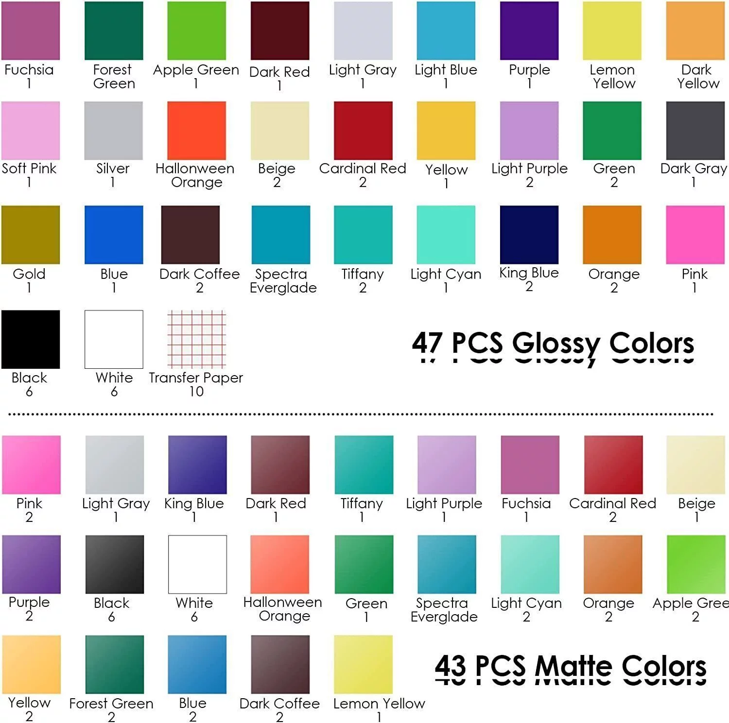 Vinyl for Cricut - 100 Pack 12