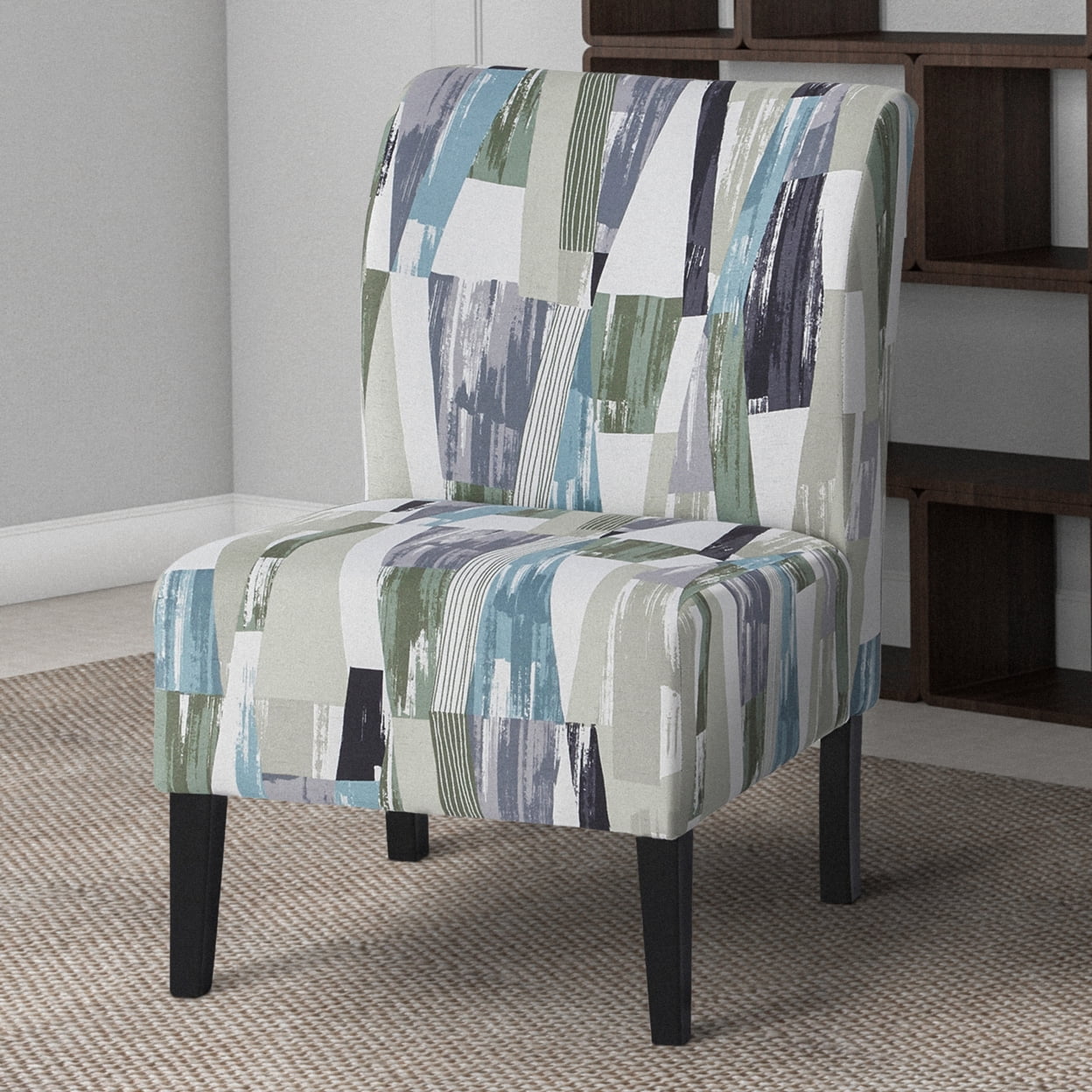 Signature Design by Ashley Casual Triptis Accent Chair  Multi Earth Tones