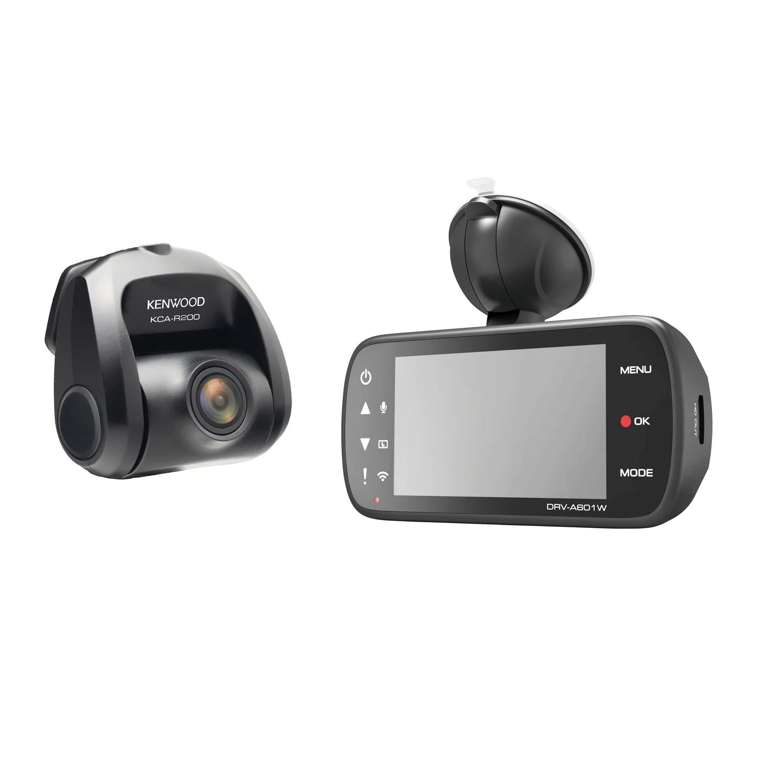 Kenwood RVv-A601WDP Dual-Camera Wide-Quad HD Drive Recorder With 3-Inch LCD, Wi-Fi, And GPS