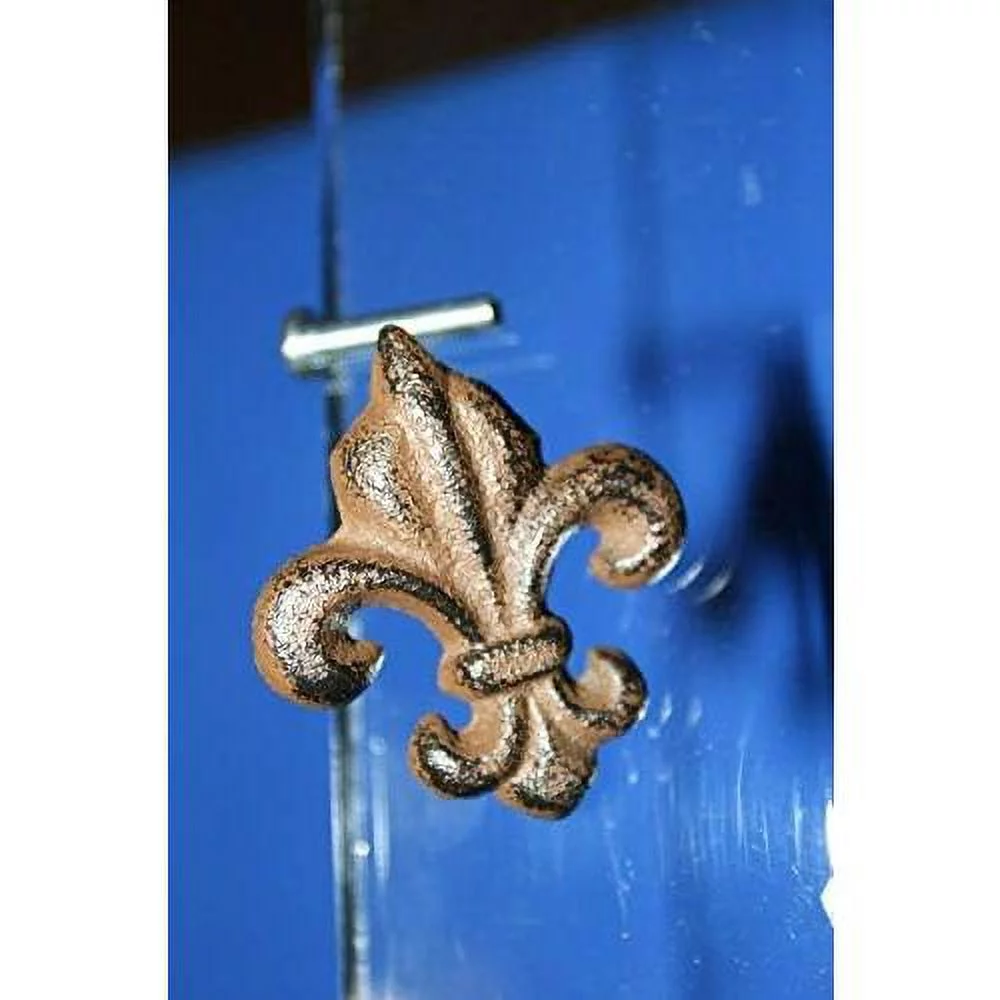 Pack Of 30 Cast Iron Fleur De Lis Small Knobs Cabinet Drawer Pulls Vintage Look, 2