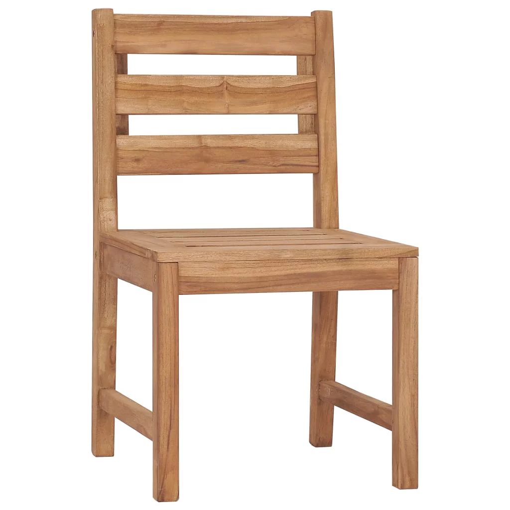 Walmeck Patio Chairs 2 pcs Solid Teak Wood