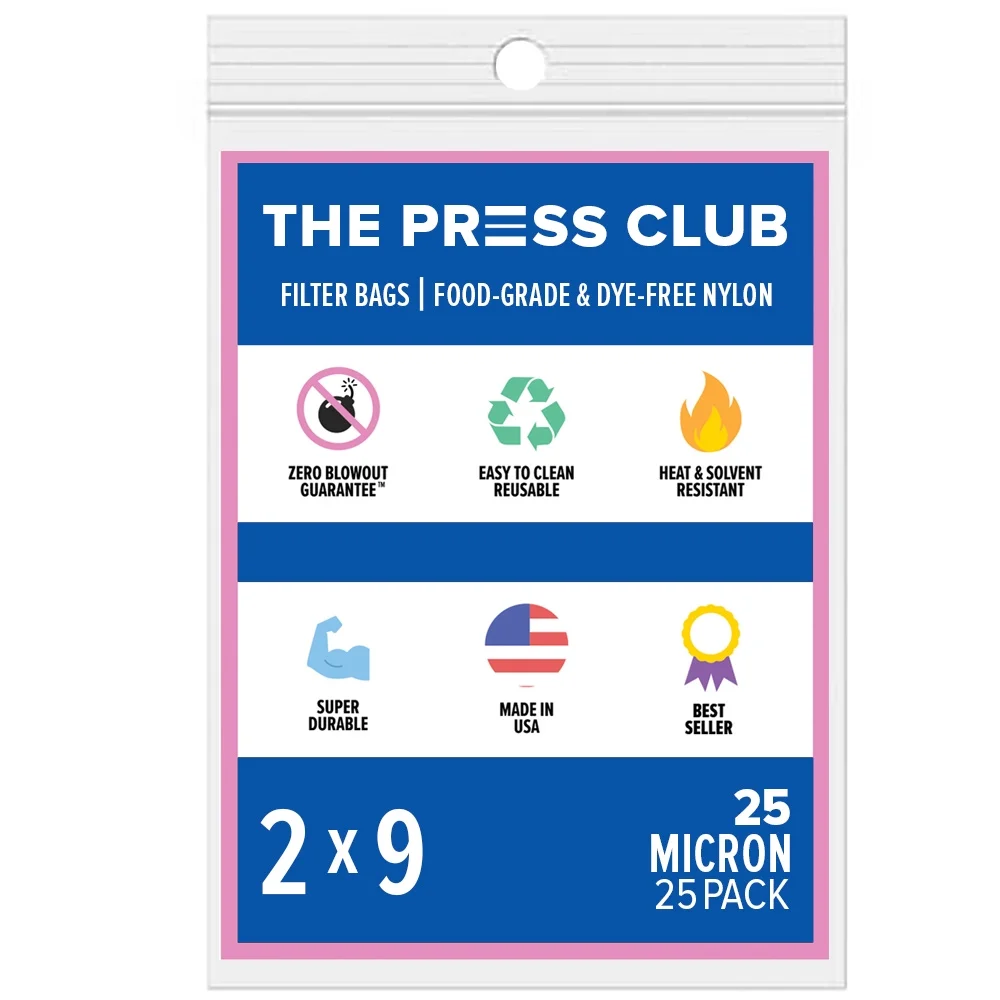 The Press Club 25 Micron Premium Nylon Tea Filter Press Screen Bags, 2