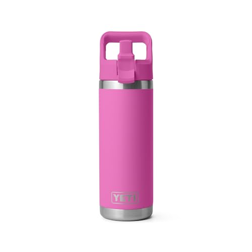 YETI Rambler 18 oz Bottle, Vacuum Insulated, Stainless Steel with Straw Cap, Beekeeper