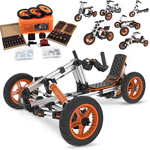 Electric Go Kart Constructibles Over 15 Electric Vehicles Battery Powered for Boys and Girls Kids Electric Ride on Cars Best Gifts for 5 to 18 Year Old Kids,800W brushless Motor.