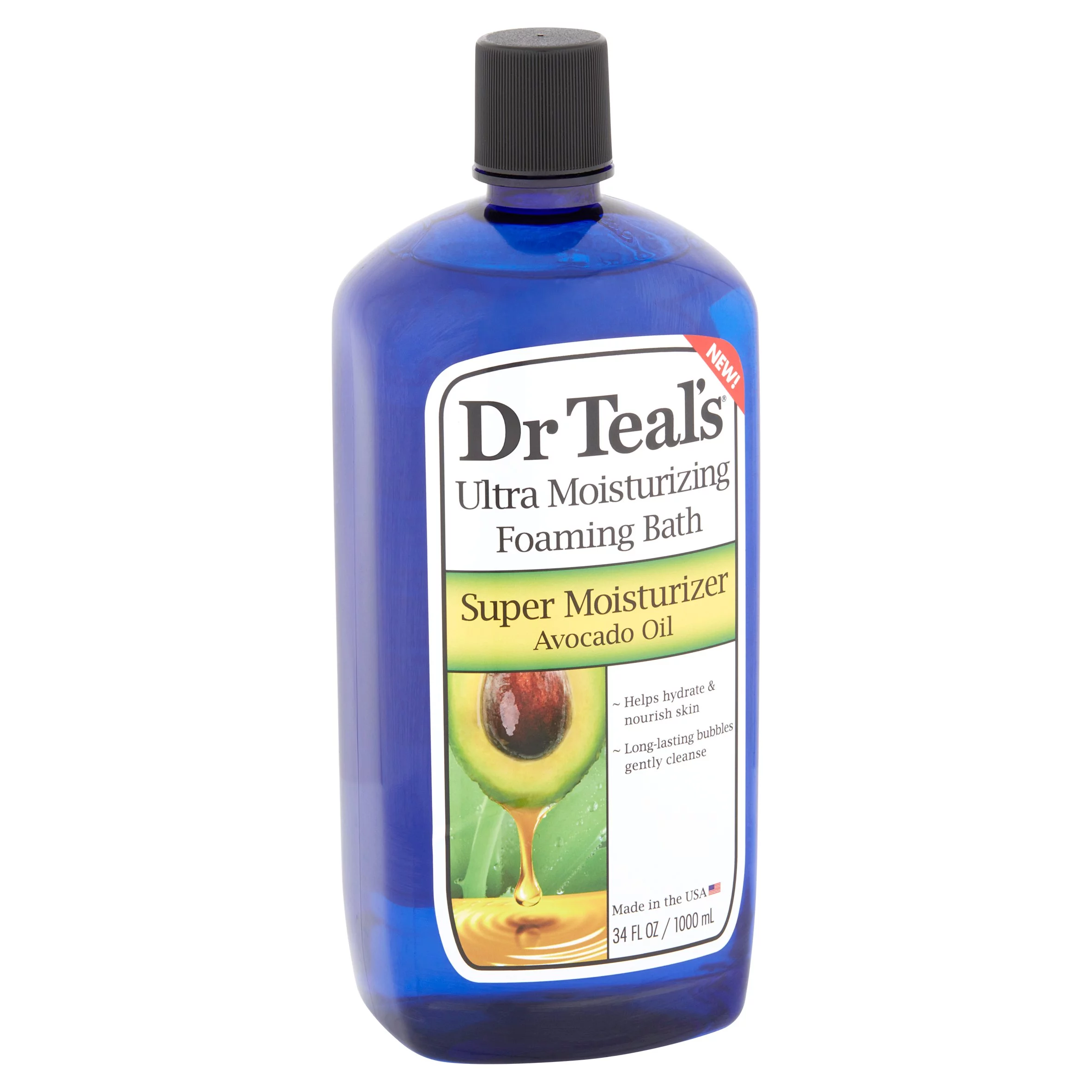Dr Teal's Super Moisturizer Foaming Bubble Bath with Avocado Oil, 34 fl.oz.