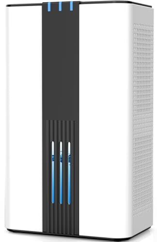 Dehumidifier, COLAZE Dehumidifiers for Home (850 Sq.Ft), 86OZ Water Tank Dehumidifier for Basement Bedroom Bathroom RV Closet, Dehumidifiers with 2 Working Modes, Timer, Auto Shut Off, 7 Colors Light