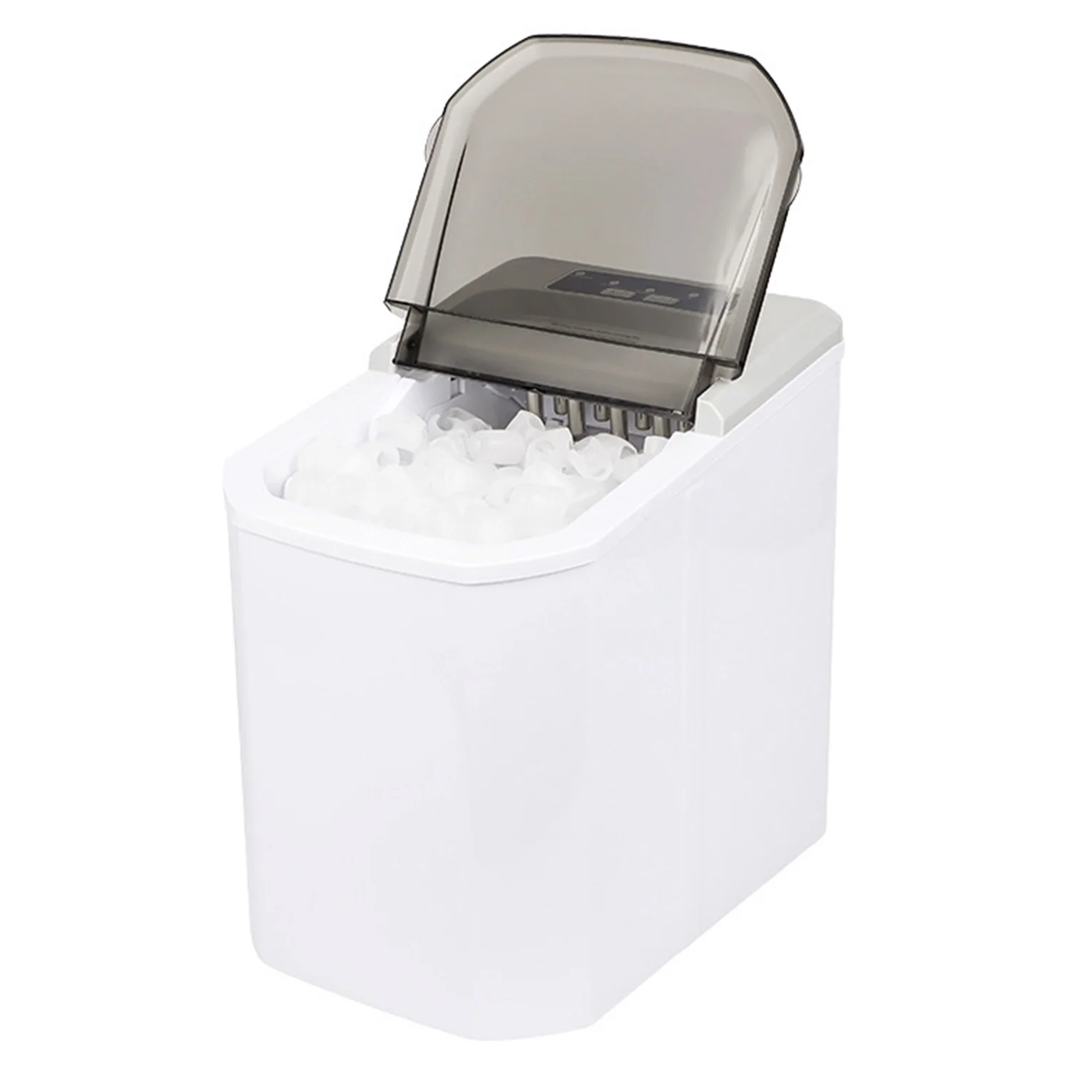 Countertop Ice Maker, Max 33Lbs/24H, 9 Bullet-Shaped Ice Cubes Ready in 6 Mins, iMounTEK Self-Cleaning Portable Ice Maker Machine with Ice Scoop and Basket for Home/Kitchen/Party (White)