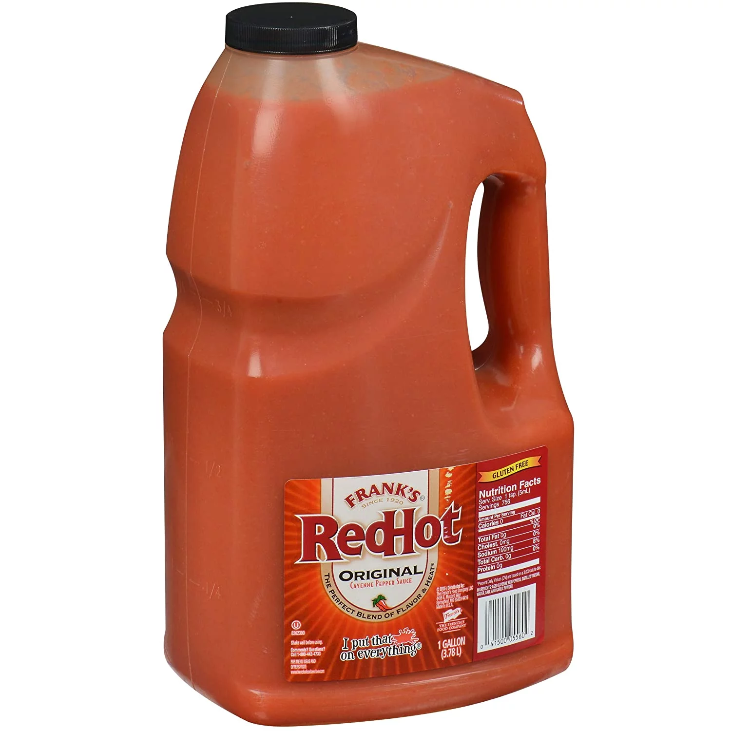 Franks RedHot Original Cayenne Pepper Sauce, 1 gal